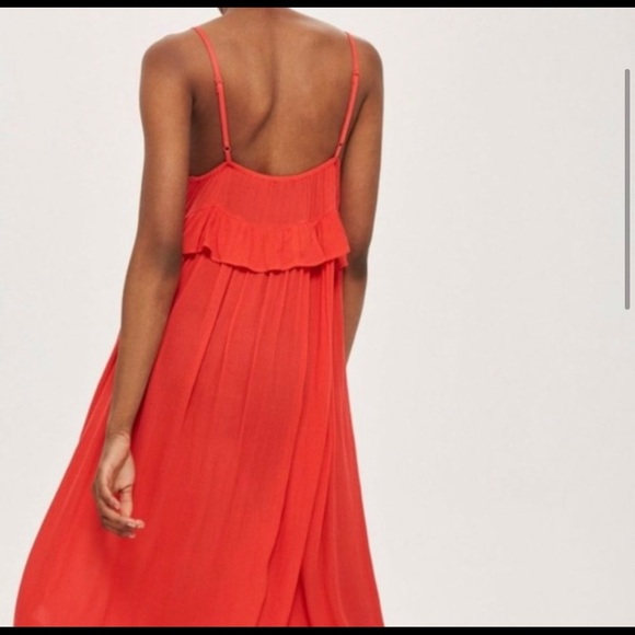 Topshop Ruffle Midi Coverup Dress - Picture 2 of 9
